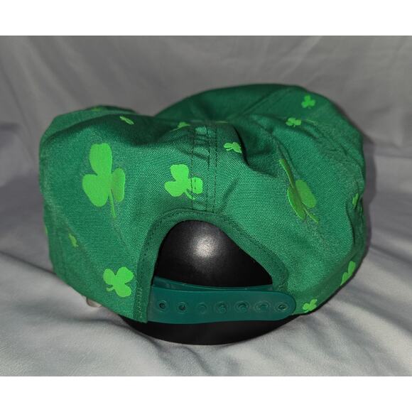 Vintage Kiss Me I'm Irish St. Patrick's Day Hat Snapback Green Dad Trucker Hat - Picture 4 of 9